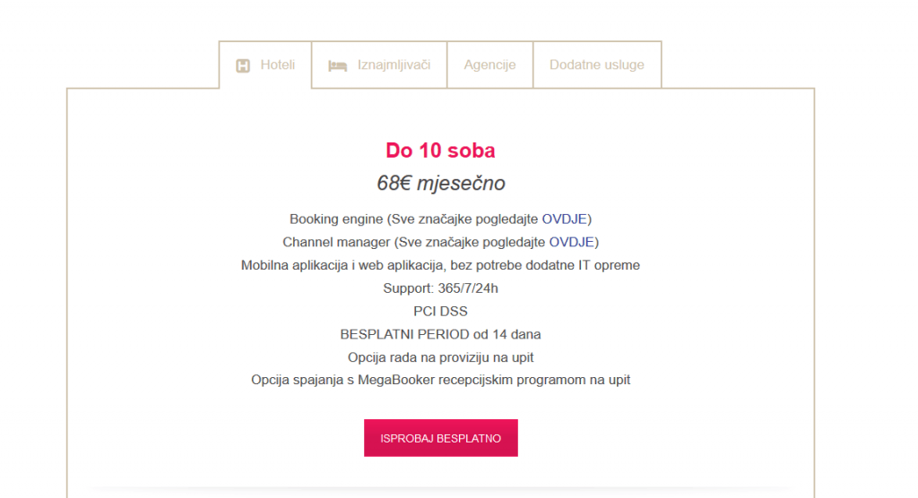 cijena channel manager programa