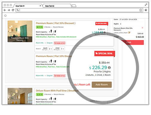 promotivne ponude i popusi na web stranici hotela