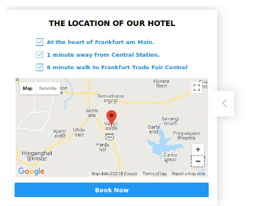 Upute za vozače na vašoj web stranici prikaz mape